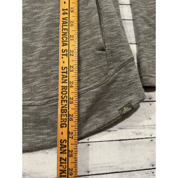 prAna Womens Calexa Tunic Sweater Sz XS Heather Green Pullover Active Pockets - Picture 13 of 15